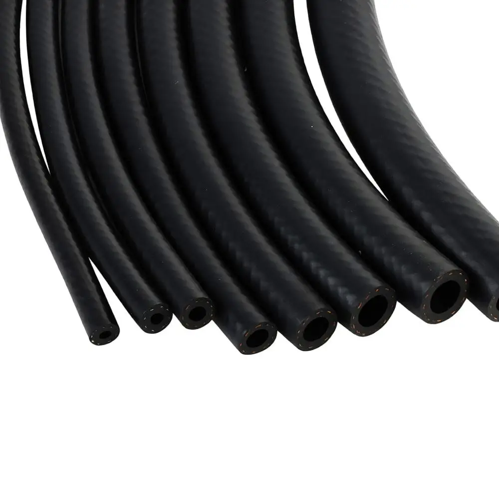 Durable Multifunctional Car Fuel Hoses ID 4 5 6 8 10 12 14mm with Pipe Clamp Diesel Hose NBR Oil Resistant Hose