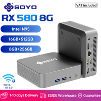 SOYO Mini PC M4 Air Intel Alder Lake N95 Windows 11 Pro DDR4 16GB RAM M.2 512GB SSD WiFi5 BT5.0 Protable Desktop Mini Computer