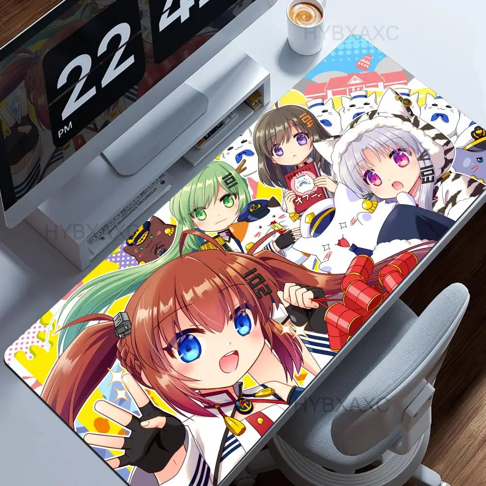 A-Azur L-Lane Anime Kawaii Girl Mouse Pad HD Printing Gaming Large Office Accessories Mouse Pad PC Rubber Non-Slip XXL Desk Mat