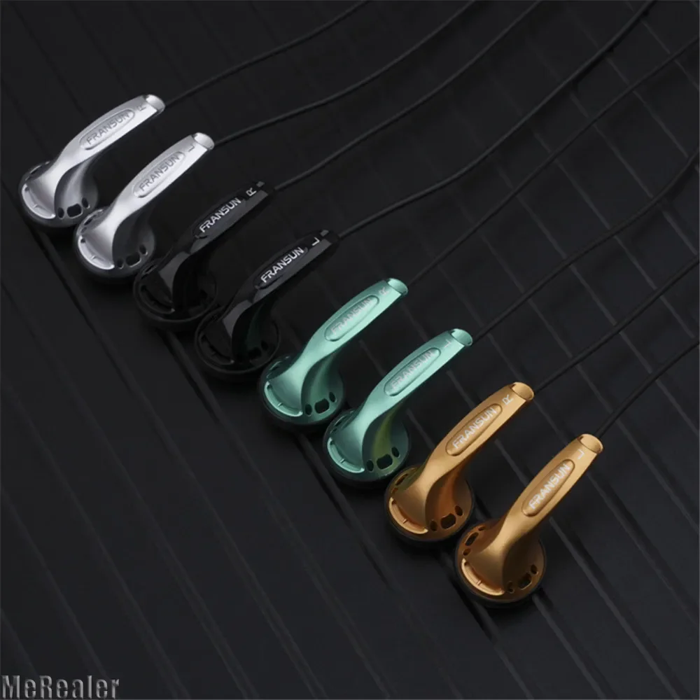 FRANSUN Traceless 3.5mm Type-C Microphone Earphone Monitor 15.4mm Dynamic Driver Wired HIFI Earbud Vocal Game IEM VIDO MX500 PK1
