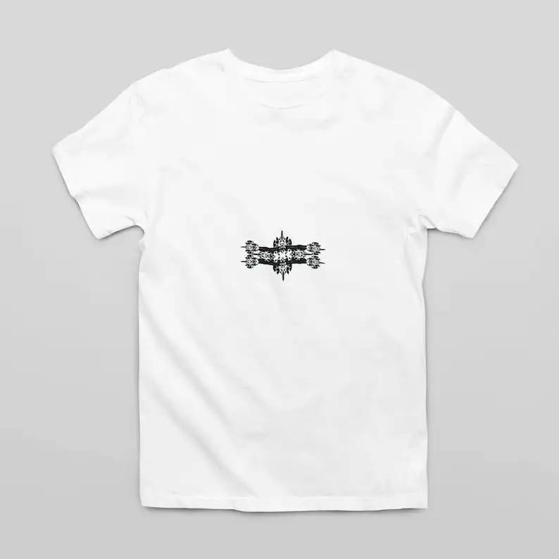 White Renaissance T-Shirt, Classic Pattern Inspired