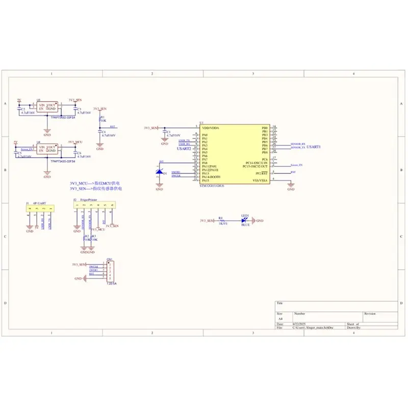 CJSD-Integrazione facile, sensore biometrico avanzato per impronte digitali a 2 unità ad alta precisione, design compatto per sistemi di sicurezza