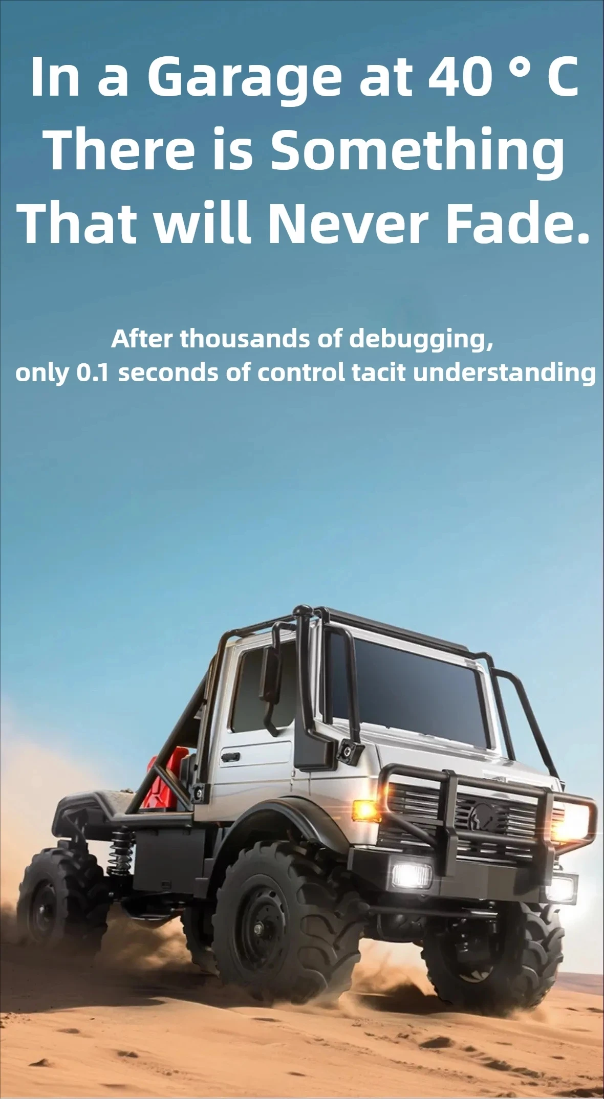 JJRC MN-333 1:18 coche trepador de control remoto de aleación 4x4 camión todoterreno con luces LED de Control proporcional completo coche de escalada de juguete para 14+