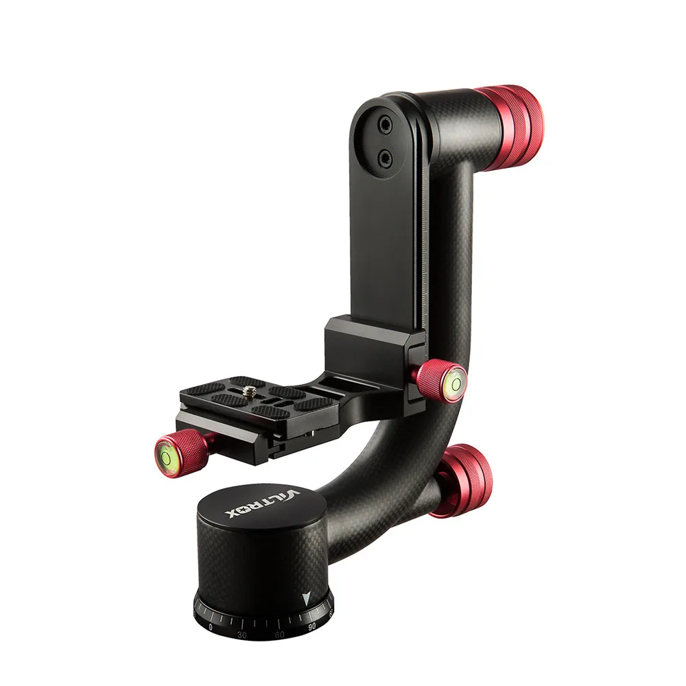 Viltrox VH-20 برو الثقيلة ألياف الكربون Gimbal ترايبود رئيس استقرار سريعة الإصدار لوحة ل المقربة عدسة التصوير الطيور