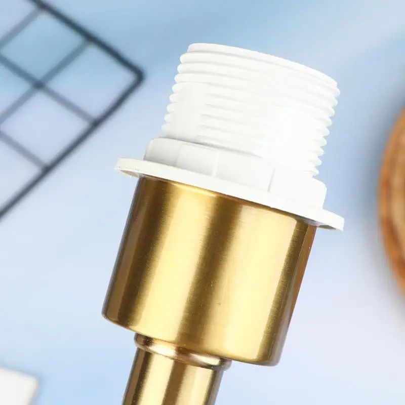 Schreibtischlampenhalter mit Festem Sockel E27 Schraubfassung Metall Eisen DIY Beleuchtungszubehör DIY Schreibtischlampenkomponenten Lampenschirm – Detail 11