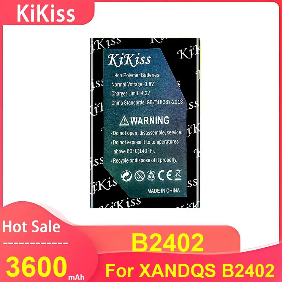 

Аккумулятор для мобильного телефона KiKiss для XANDQS B2402, аккумуляторы B2402 3600 мАч