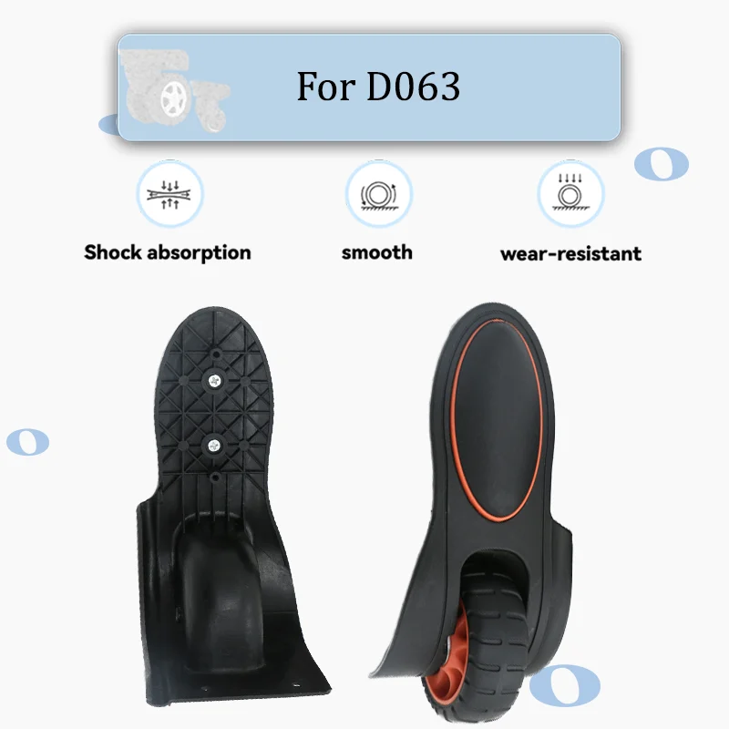 

For D063 Universal Replacement Fixed Luggage Wheel Set Straight-Running Wheels Durable Front Luggage Wheel Set