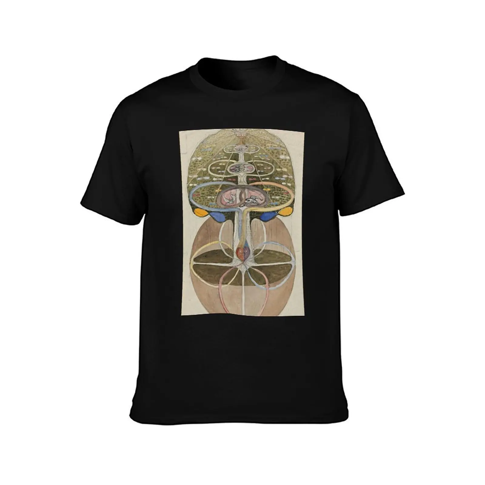 Hilma af Klint Tree of Knowledge No. 1 (1913) T-Shirt Plus Size Solid Color T-Shirt
