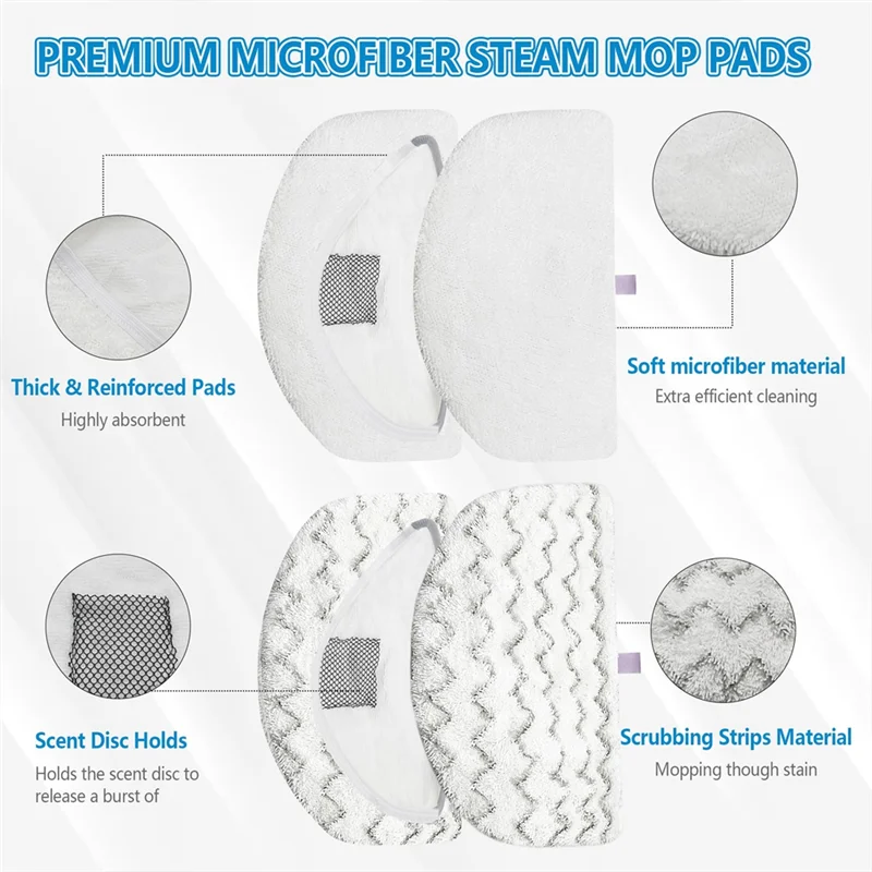 ABUS-Bantalan Pel Uap Pengganti 12 Pak 1940 1806 untuk Model Pel Uap Bissell Powerfresh 1940 1440 1544 1806 2075 2181 2814