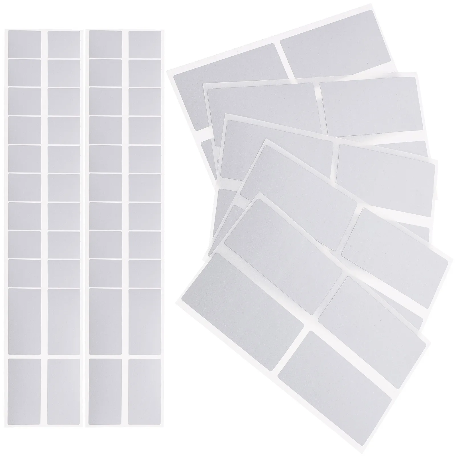 50 Uds. De pegatinas rectangulares DIY para rascar tarjetas, fiesta, cumpleaños, boda, oficina, recompensas escolares