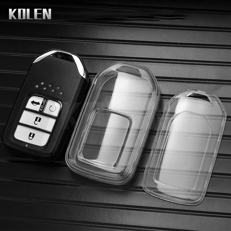 TPU Car Remote Key Case Cover Shell Fob For Honda CRV CR-V Fit Civic Accord HR-V HRV City Odyssey XR-V Key Accessories Keychain