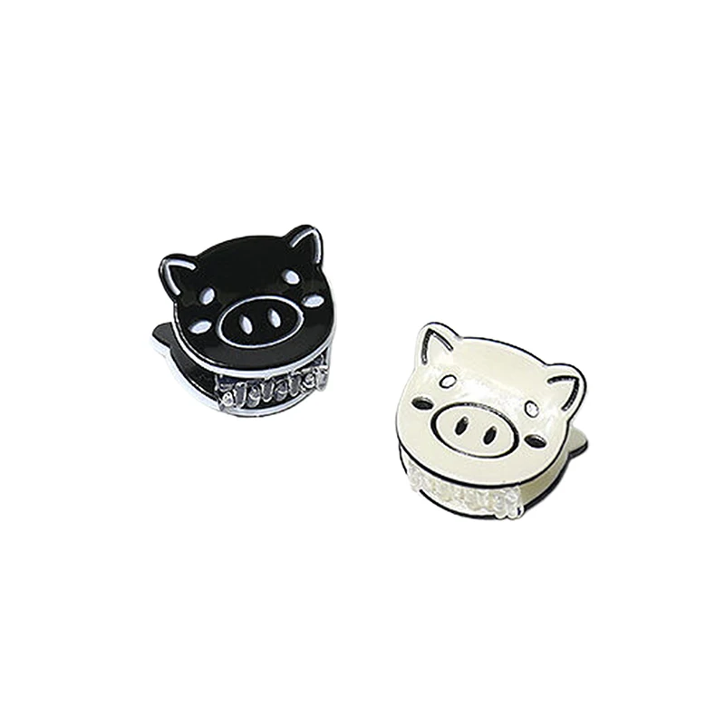 Cute Cartoon Small Pig Mini Hair Claw Clip Personality Sweet Broken Hair Bangs Clip Cute Headwear Hair Accessories