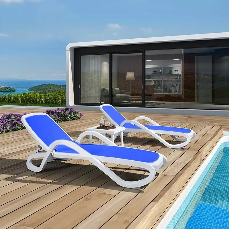 Salotti da piscina Mobili da esterno di lusso Terrazza Lettini da spiaggia