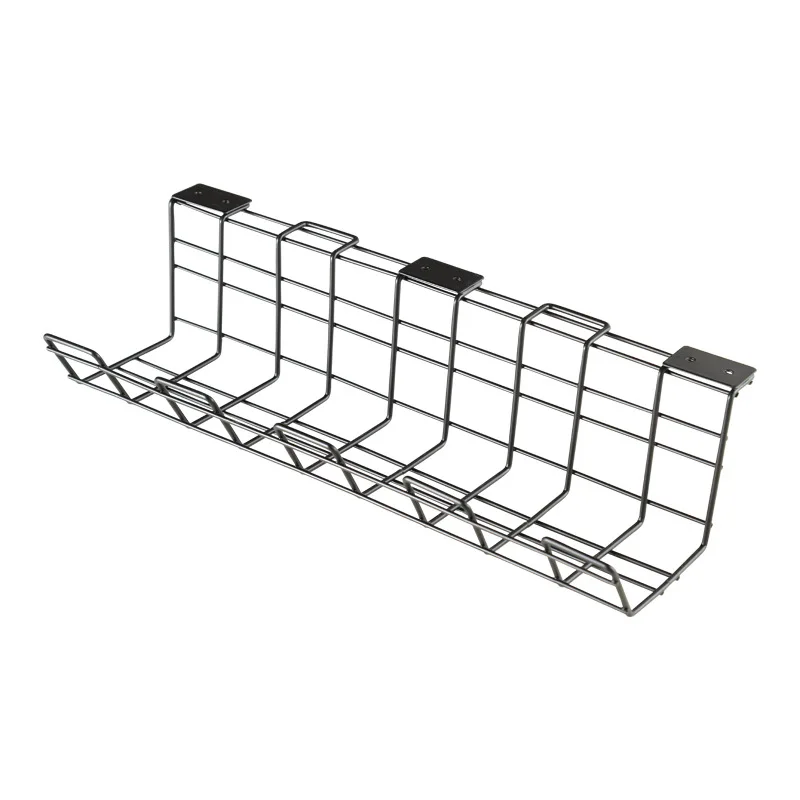 Under Desk Cable Management Tray with Screws Rack Cable Tray Basket for Home Kitchens Wire Management