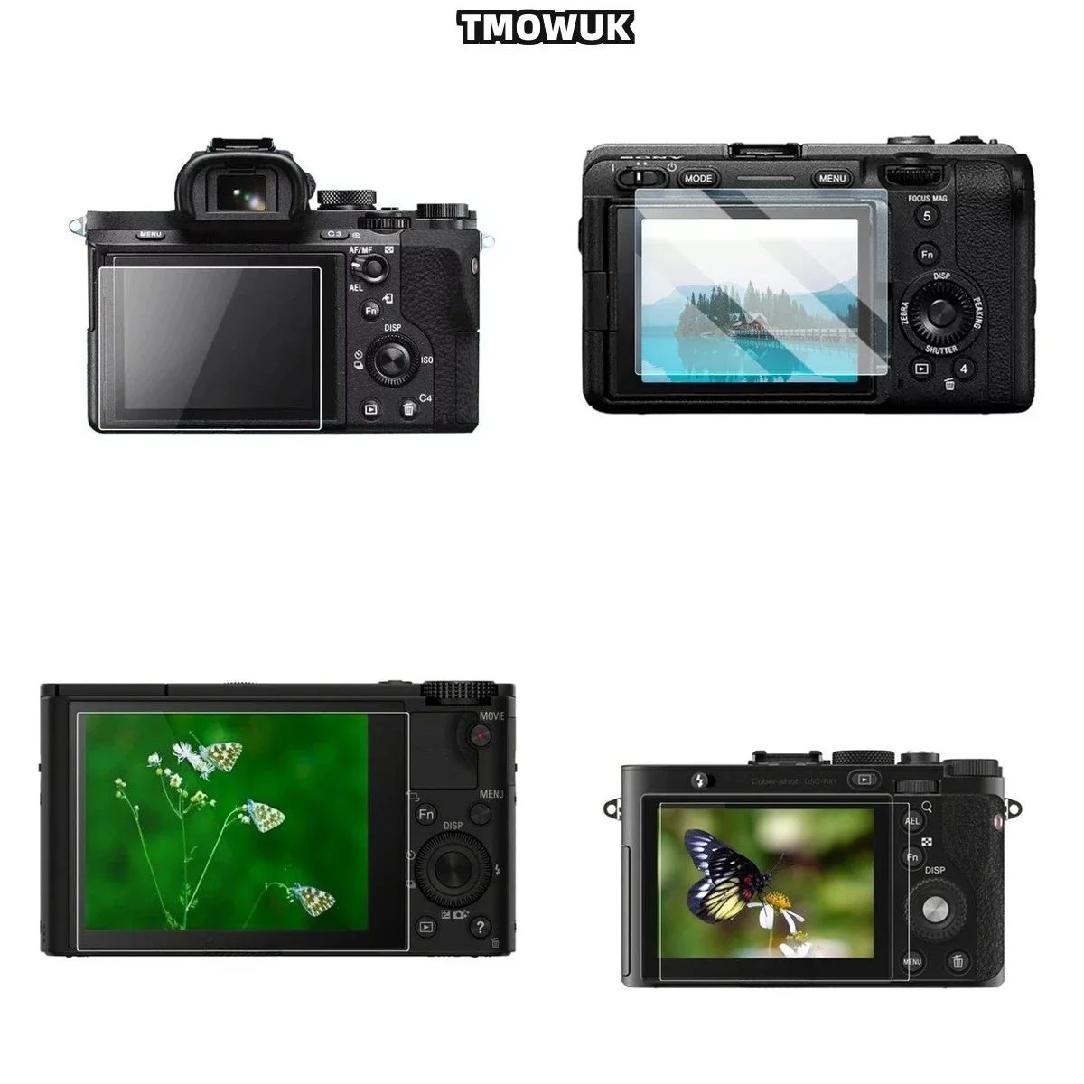For Sony A6600 A6500 A6000 tempered glass, HD eye-friendly LCD screen protective film Screen Protectors