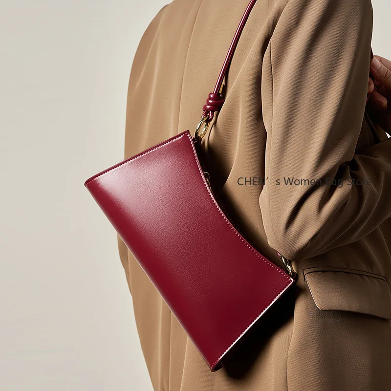 

New Trendy Genuine Leather Crossbody Bags for Women 2025 Fashion Brand Designer Ladies Cowhide Shoulder Messenger Bag