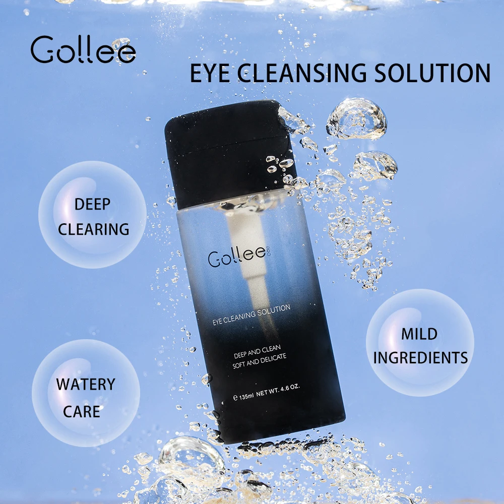 

Средство для чистки ресниц GOLLEE Питает чистящее средство для удаления пыли 2 в 1 Жидкий пресс для чистки ресниц