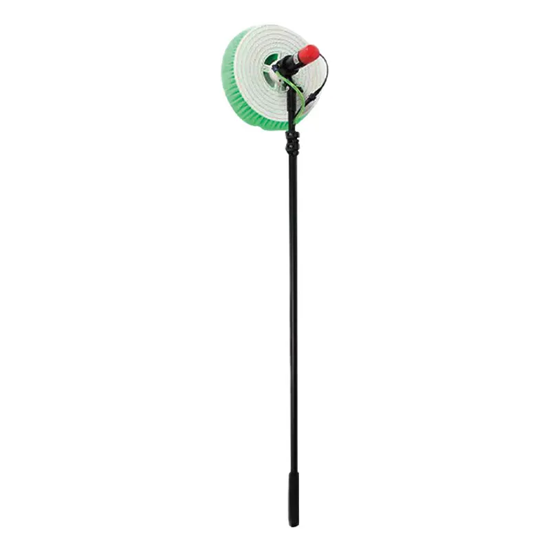 Single head nylon high-rise window cleaning brush Long handle telescopic rod Water cleaning equipment Panel cleaning machine