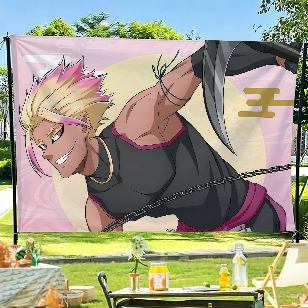 Anime Shidou Ryuusei B-Blue L-lock Flagge für Gartenparty, Wohnzimmer, Zuhause, Wanddekoration, Banner, Schlafzimmer, Outdoor-Wandteppich – Detail 4