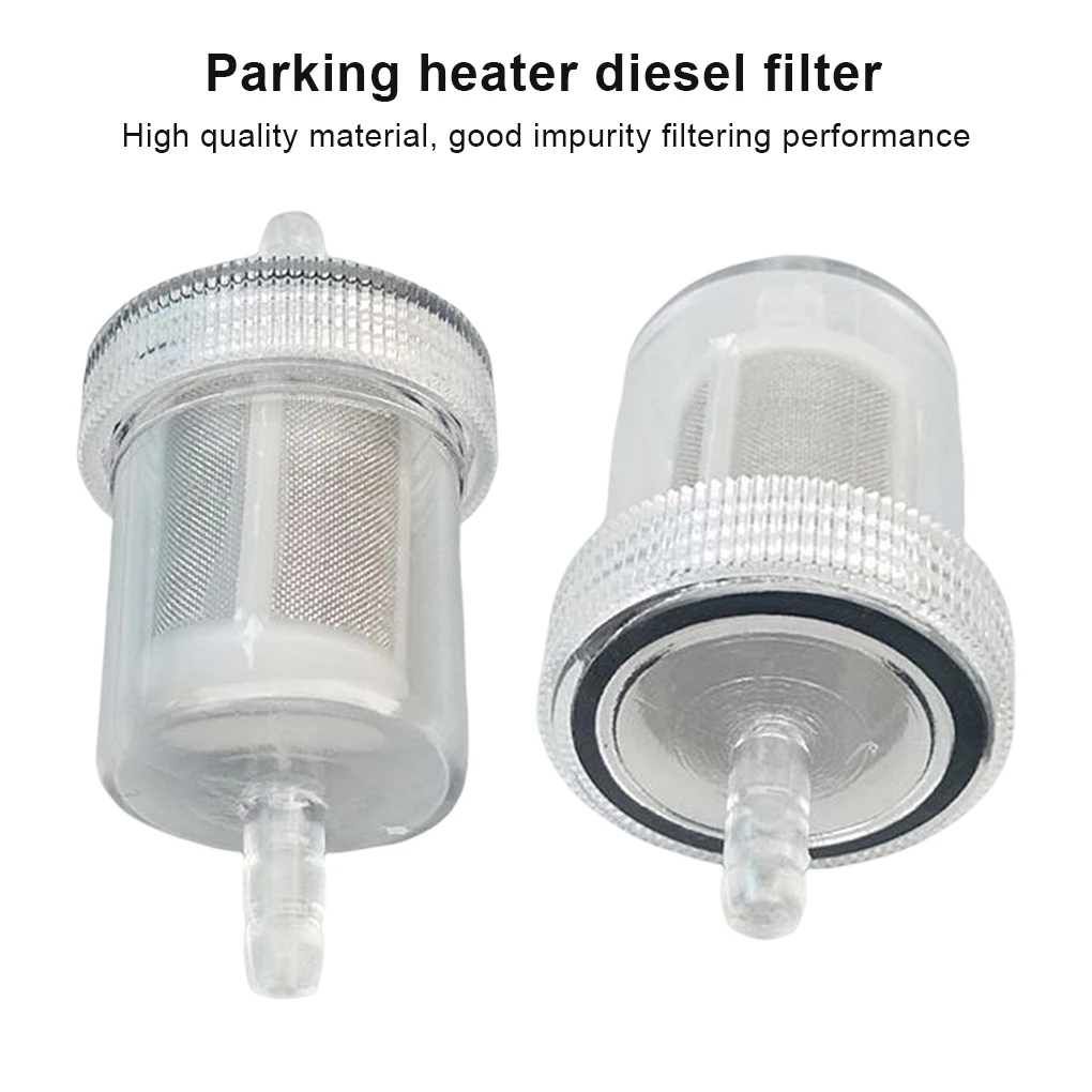 2Pcs 4mm Diesel In-Line Fuel Filter Kit For Eberspacher Air Heater Diesel Set Automotive Filter Parts Engine Accessories