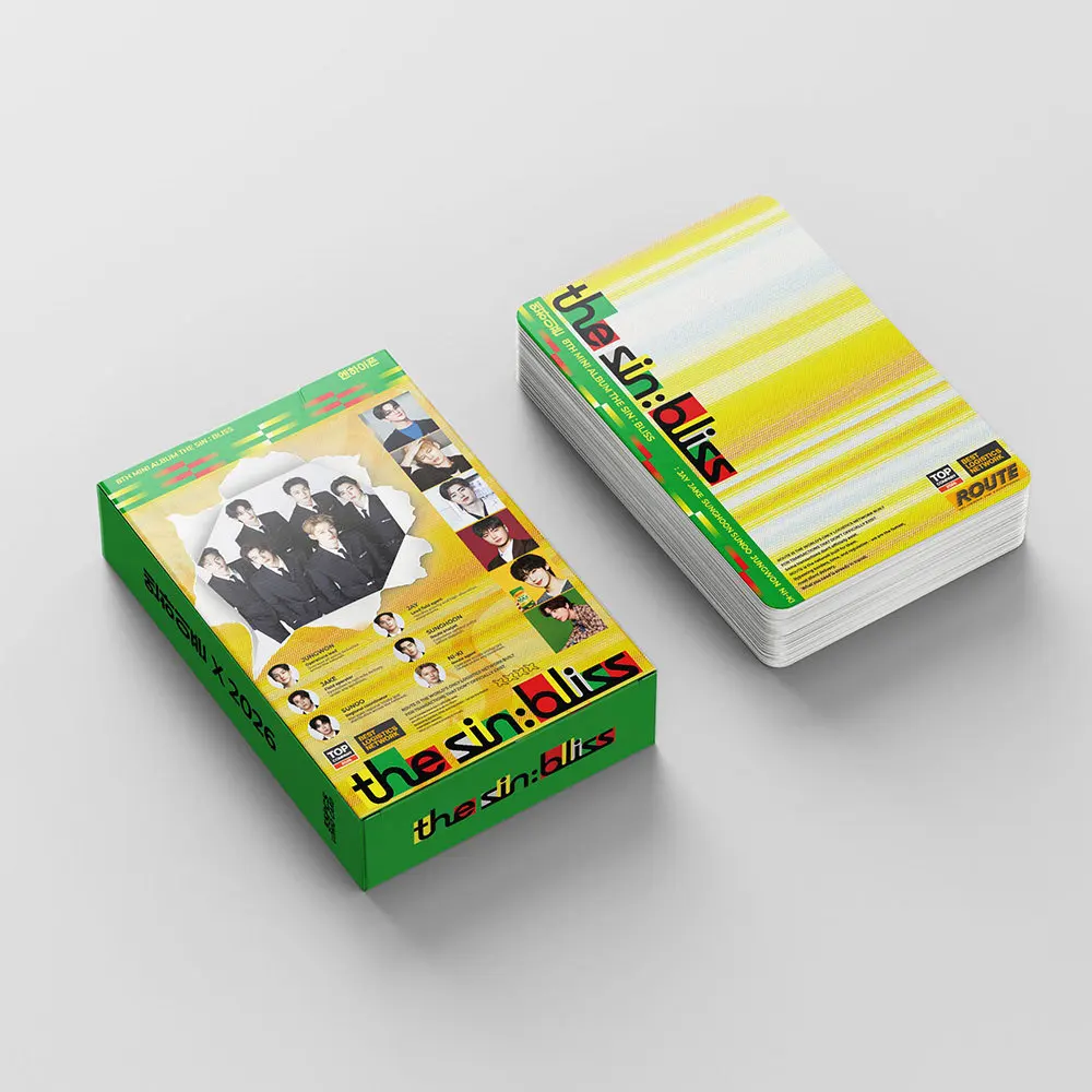 55 K-pop boy group The 8TH MINI ALBUM The Sin Bliss support LOMO cards, fan collectible gift cards image 6