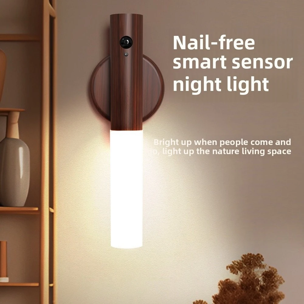 

Bedside Lamps Household Toilet Wall Sensing Light Room Decor 1pc Intelligent Human Body Sensing Night Light Decorative Lights
