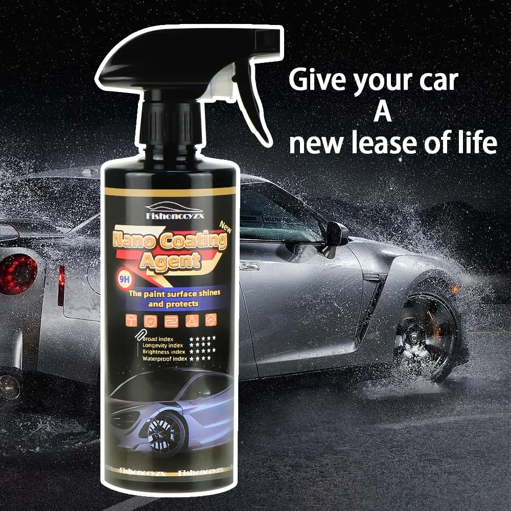 9H Nano Ceramic Car Coating Liquid Glass Plated Crystal Hydrophobic Waterproof Polishing Paint Hardness Car Polish Liquid