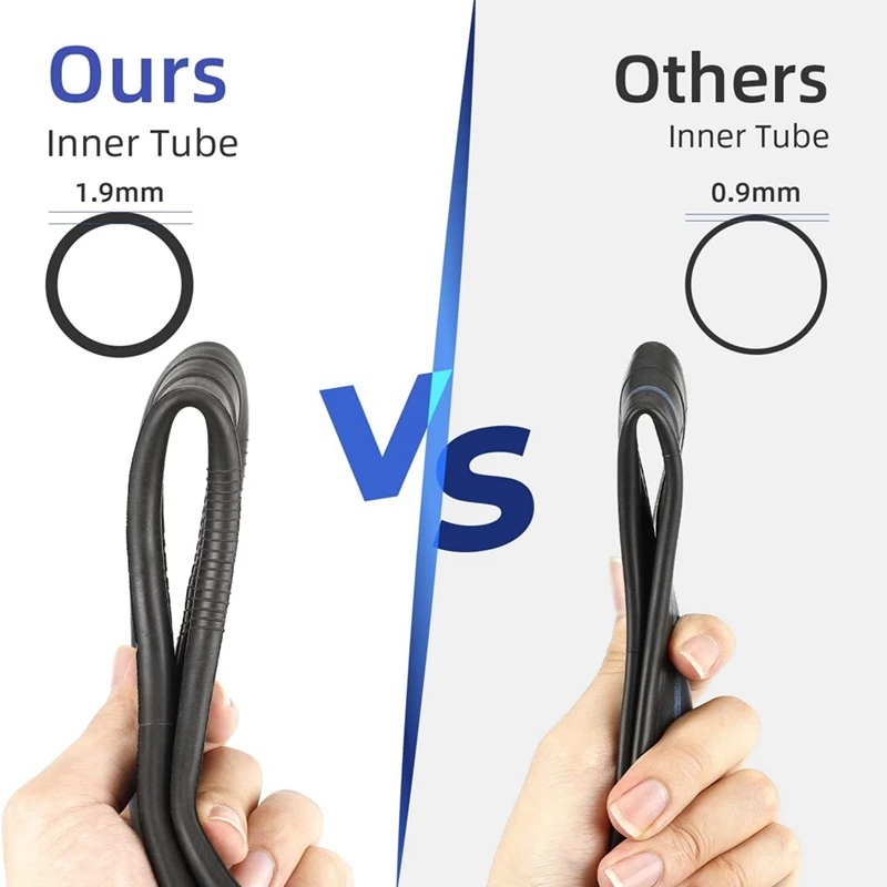 8.5Inch Inner Tube Rear Wheel Bent Valve Stem 50/75-6.1 Rear Tire