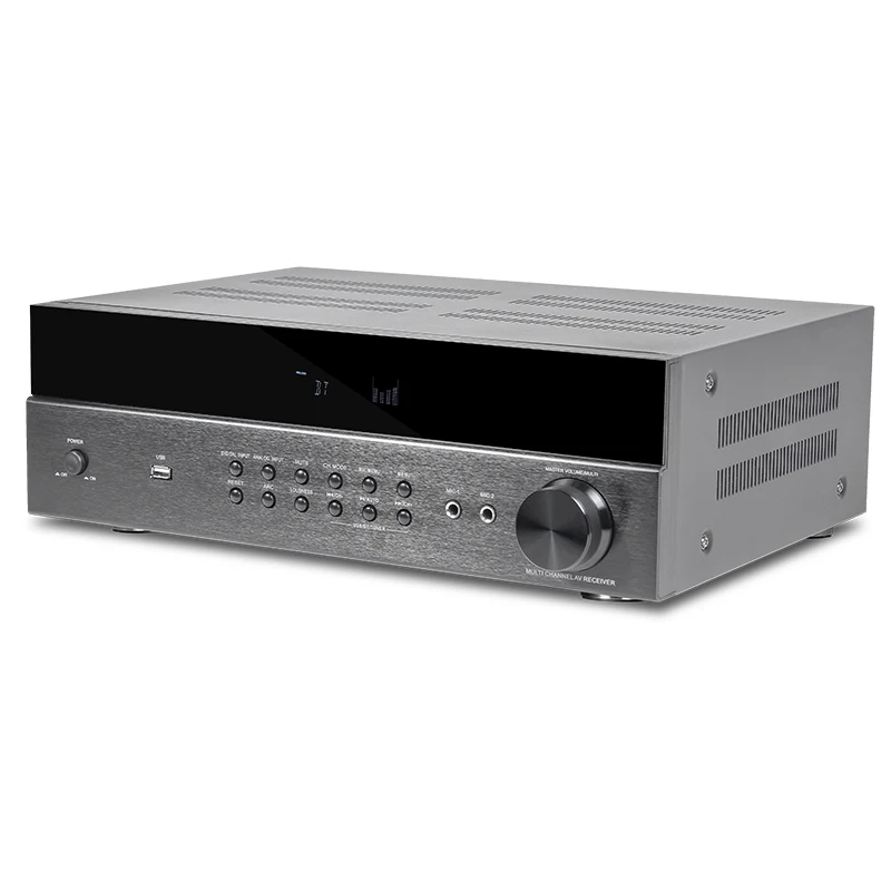 Kinma-Home Theater Sistema Amplificador De Áudio, Receptor HD AV 7.1, Novo Design, AV-6136HD