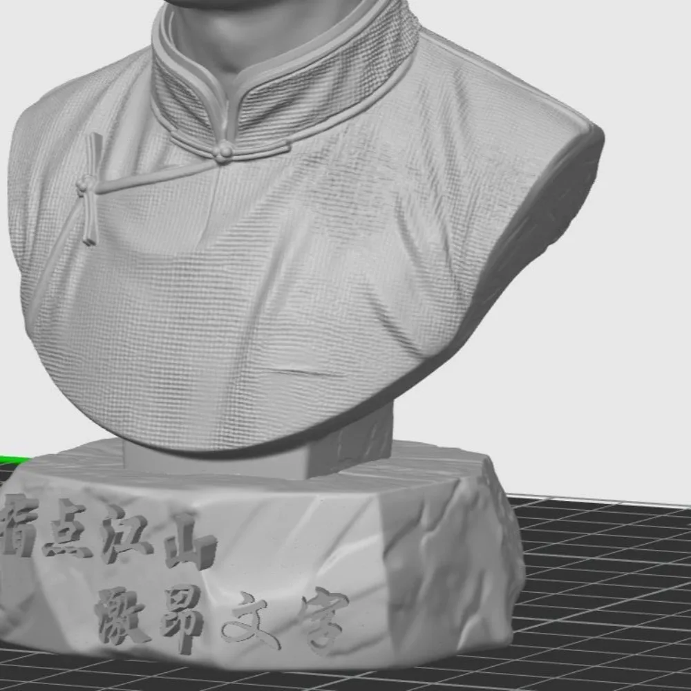 Statue of Young Mao Zedong 1/6 Resin Bust Model 3D Printed DIY Coloring Figurine Miniature 12cm Decoration Craft Gift