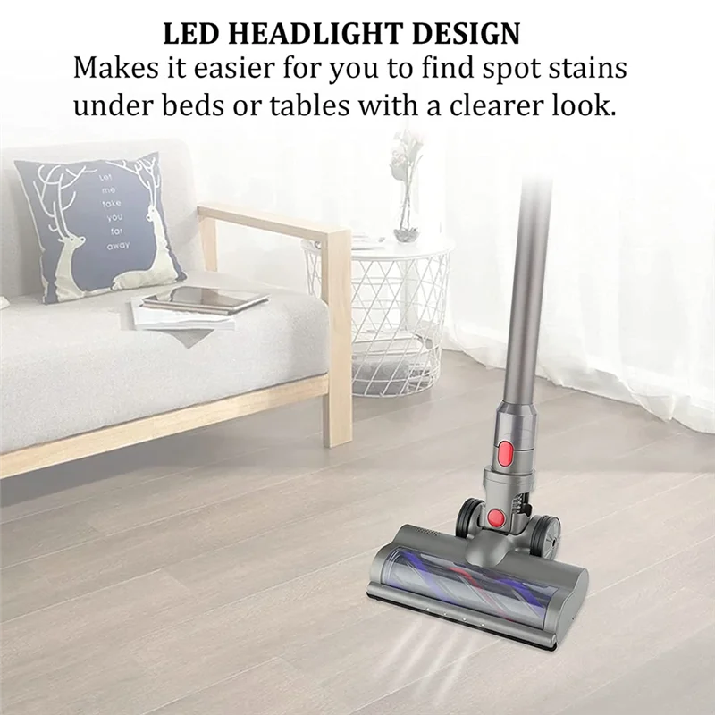 

Shoppingappliances Vacuum Cleaner Brush Head Floor Cleaning Tool Electric Turbine Floor Brush Head Parts For DYSON V7 V8 V10 V11