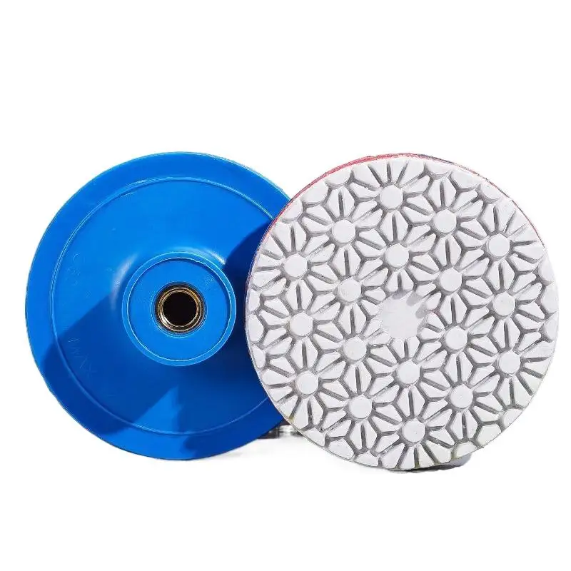 

【YA】4 Step Diamond Polishing Pads Sharp Wear Resistant Fast Polishing For Stone Tile Grinding Surface Renovation