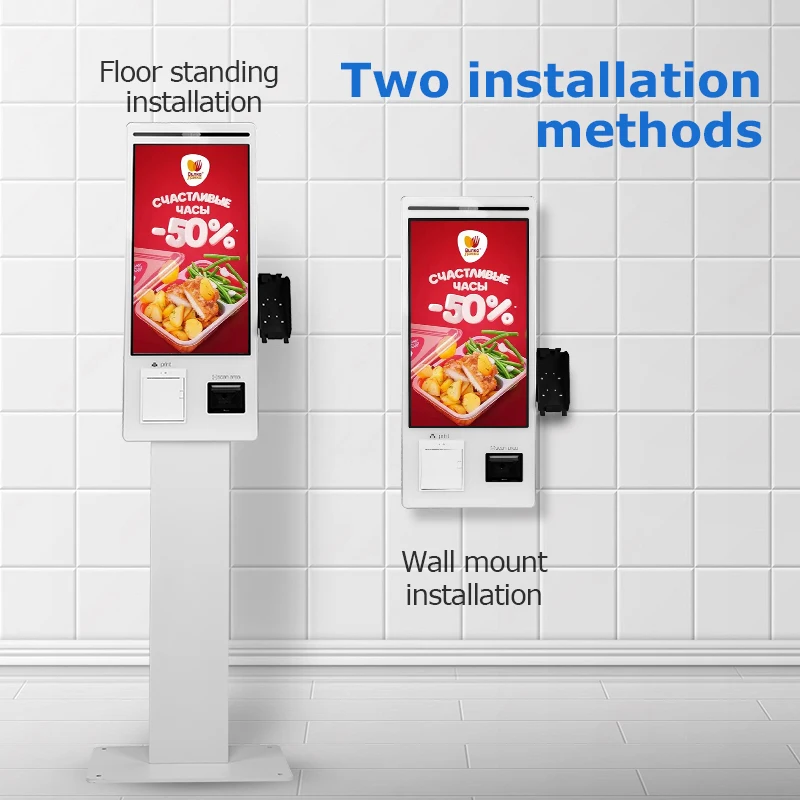 creen POS Self Ordering Machine Self Service Payment Ordering Kiosk for Restaurants Factory Price Fast Food 21.5 32inch Touch S
