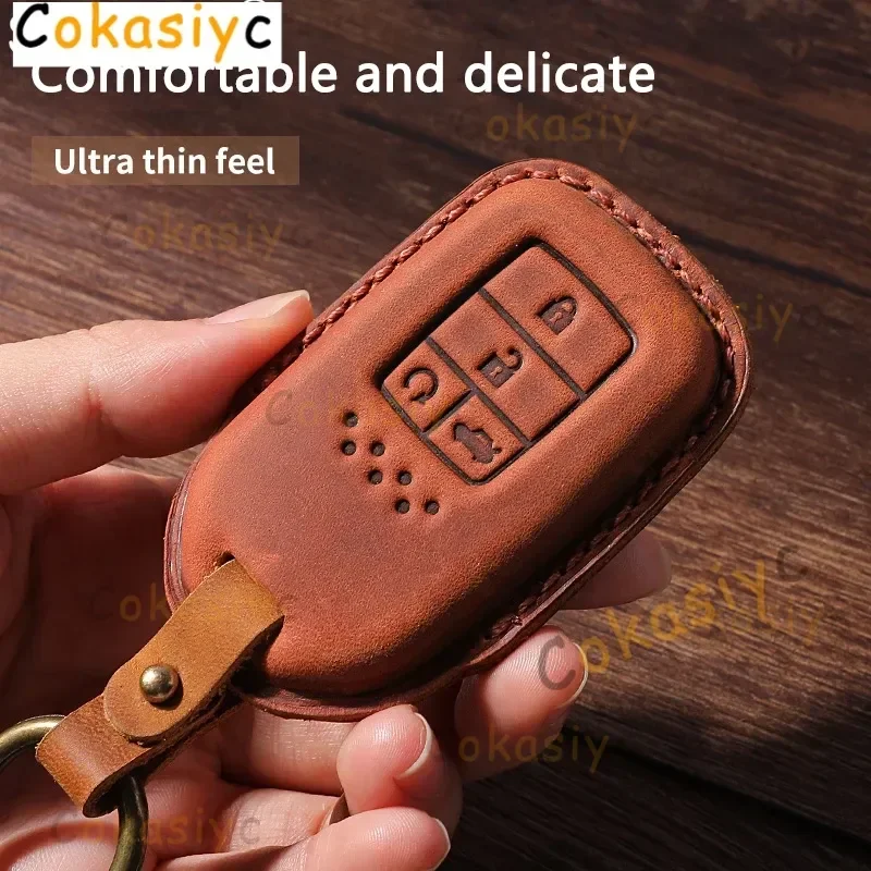 Car Key Case Fit For Honda Accord Vezel Odyssey Elite Ex EXL Civic Crv Crz Hrv Pilot Ridgeline 2016 2017 2018 Keychain Accessory view 3