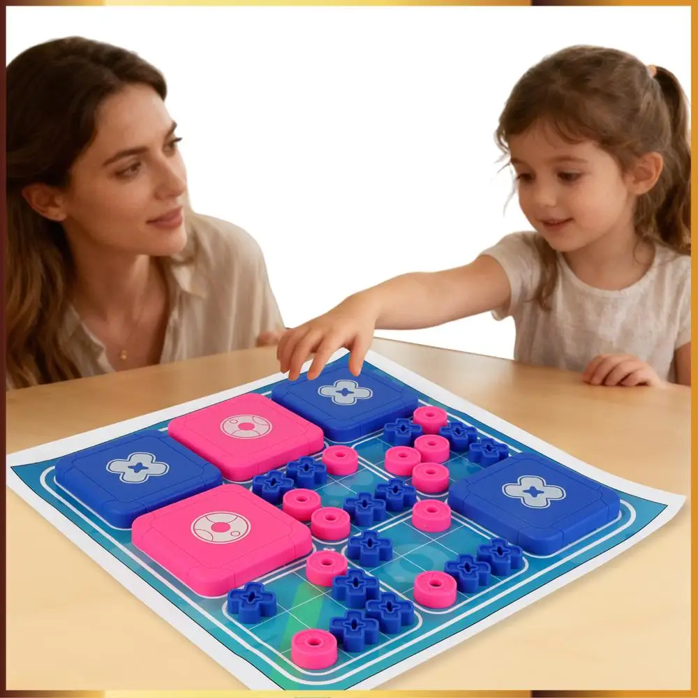

Tic Tac Toe Bolt Game Original 3-in-1 Handheld Puzzle Game Portable Travel Games Great for Christmas Party Games
