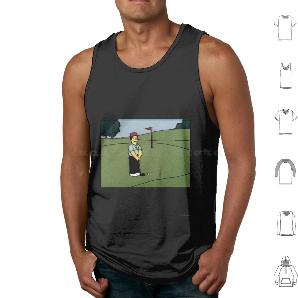 Lee Caravallo Tank Tops Print Cotton Lee Caravallo Homer Bart Marge Putting Challenge