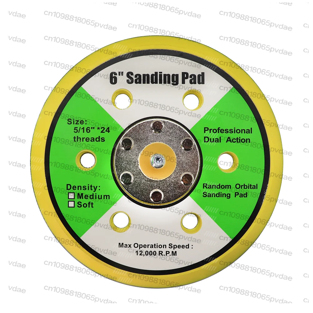 1PC 2-6 Inch Hook and Loop Backing Pad,Backing Plates  Random Orbital Sander,Air Sander Sanding Pad,5/16