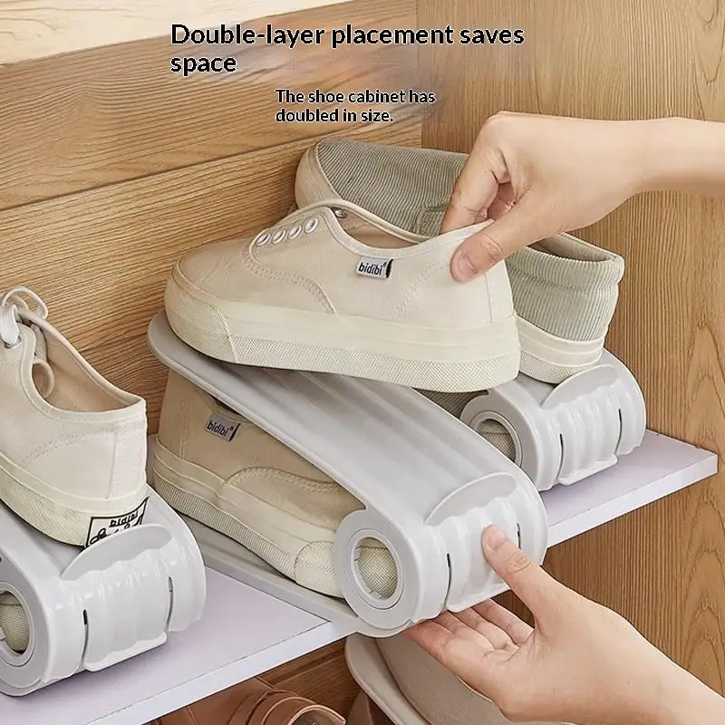 Shoes Storage Rack ​Space Adjustable Height Rack For High Heels Sneakers Slippers Drawers Under Bed