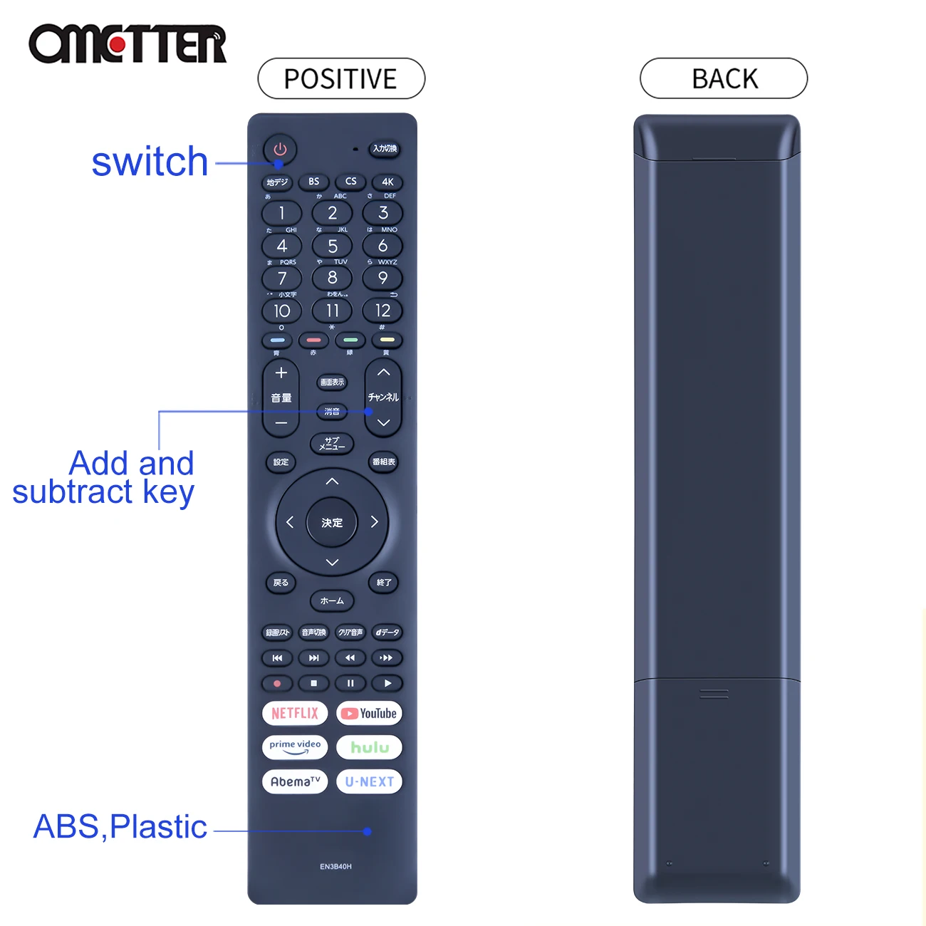 EN3A40 Cocok untuk Hisense Remote Control TV LCD EN3B40H HJ75U6F4U HJ55U6F3U HJ55U6F3U 55A8FJ HJ55A6802FU 《