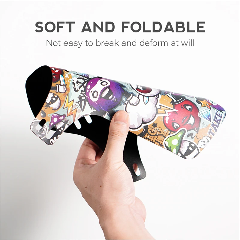 CHooee Carbon fiber coolness Bike Mudguard MTB Road Bike Fenders Mud Guard Fit Cycling Front/Back Bicycle Parts 1pcs
