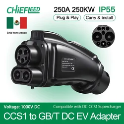 Chiefleed EVSE CCS1 to GBT EV Charger Adapter For  Chinese Car Adapter DC Fast CCS to GBT Charging Station 1000V 250KW Charger
