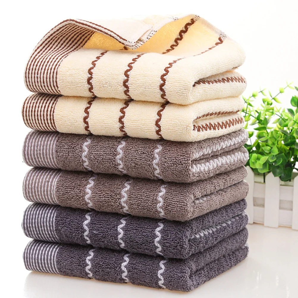 

Jacquard Cotton Towels Dark Brown Super Absorbent Soft Comfortable for Home Hotels Barber Shops Gifts Cotton Towels