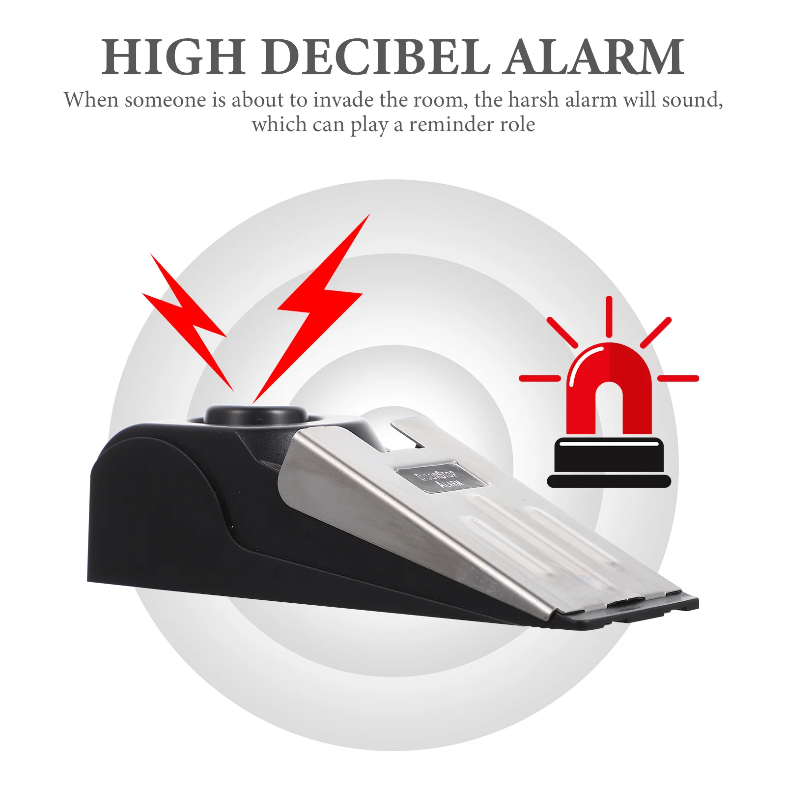 

Press Type Door Stopper with Alarm Design for Household Security Anti Protection Portable Door Stopping for