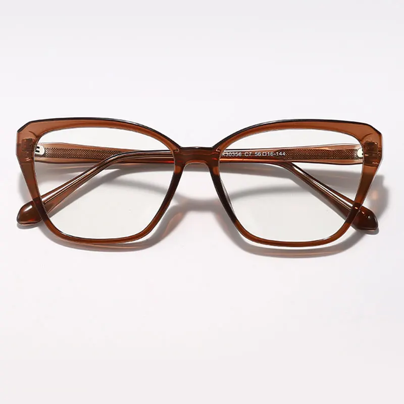 New Fashion Women's Blue Light Glasses Customizable Prescription Photochromic Multifocales Progresivos Myopia Glasses 317698