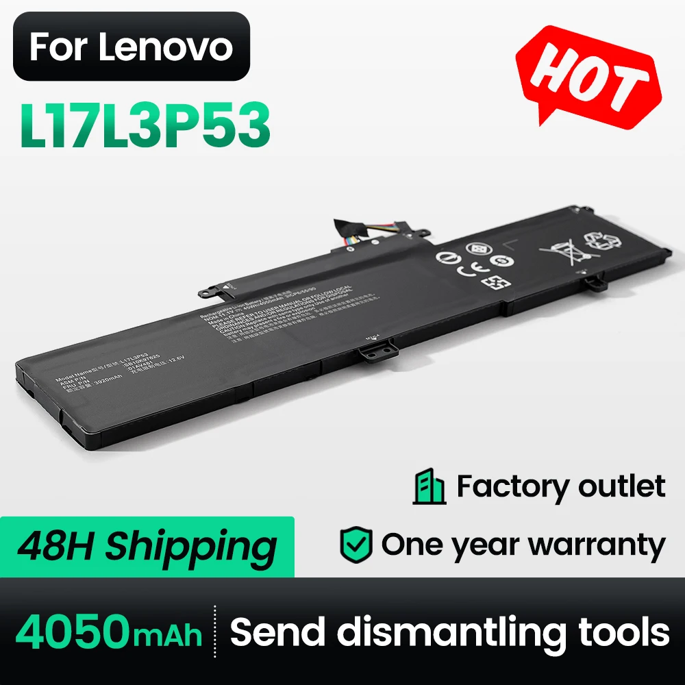 

Keyuan L17L3P53 Genuine L17C3P53/SB10K97627/01AV483 Battery For Lenovo ThinkPad Yoga L17L3P53/SB10K97625 Yoga 4050mah