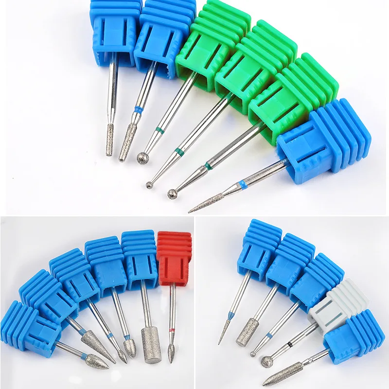 Manicure usunąć żelowe akryle akcesoria do paznokci narzędzie głowica szlifująca diamentowe węglik wolframu wiertło do paznokci do wiertarka