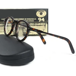 Men's Spectacle Frame Style Glasses Transparent Lens Johnny Depp Brand designer Computer Male Vintage
