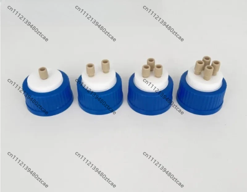 GL45 Universal Reagent Bottle Cap, PEEK Connector Head, Mobile Phase Solvent Cover, Liquid Phase Lab Consumable