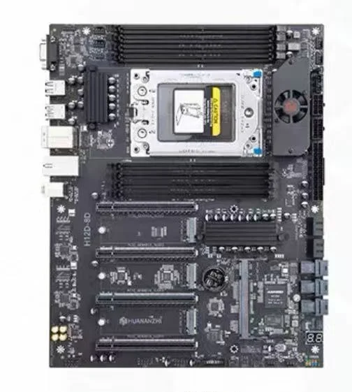 HUANANZHI H12D-8D ATX Motherboard EPYC 7002/7003 Socket SP3 Series Motherboard PCIe 4.0 X16, 3x M.2 NVMe, 2.5GbE