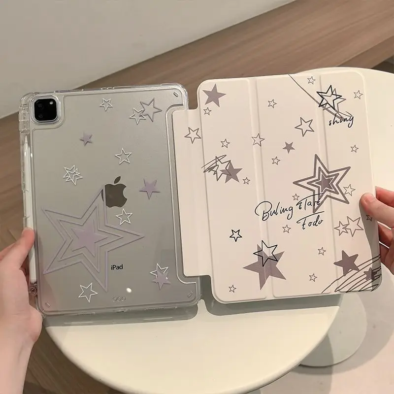 

Чехол Star Purple для iPad Pro 11, 13 дюймов (2025), iPad Pro 12.9 дюймов, Air 7, 10-го, 11-го поколений, M4, M5, MINI, с защитой от падений с четырех сторон